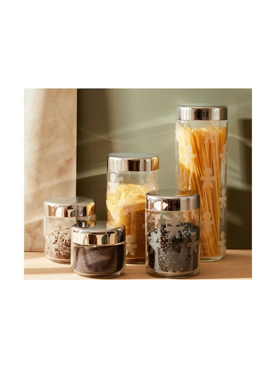 Alessi Vase General Use with Lid Glass Transparent 1000ml