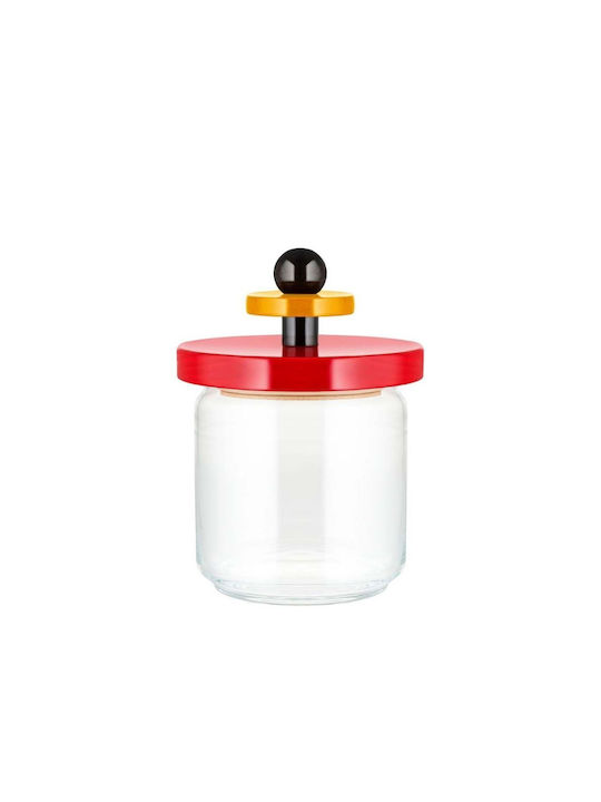 Alessi Vase General Use with Lid Glass Red 750ml