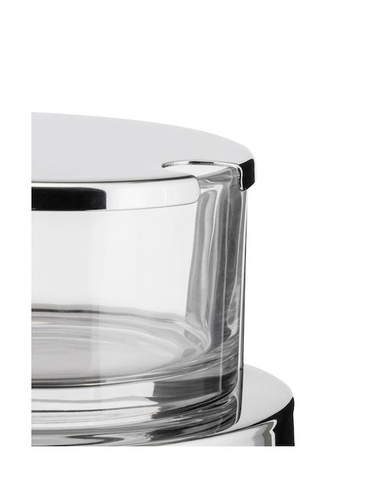 Alessi Vase General Use with Lid made of Stainless Steel Gray 200ml
