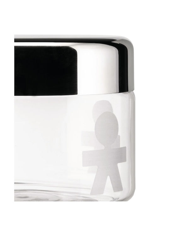 Alessi Vase General Use with Lid Glass Transparent 500ml