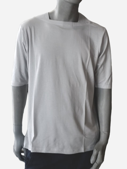 Nineteen t-shirt simple sleeve three quarters 1034 - grey