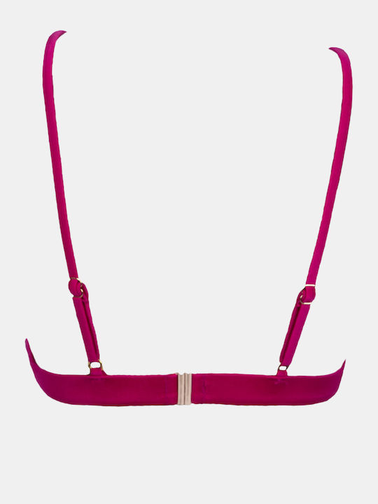 Topuri De Bikini Triunghi Cu Burete Magenta