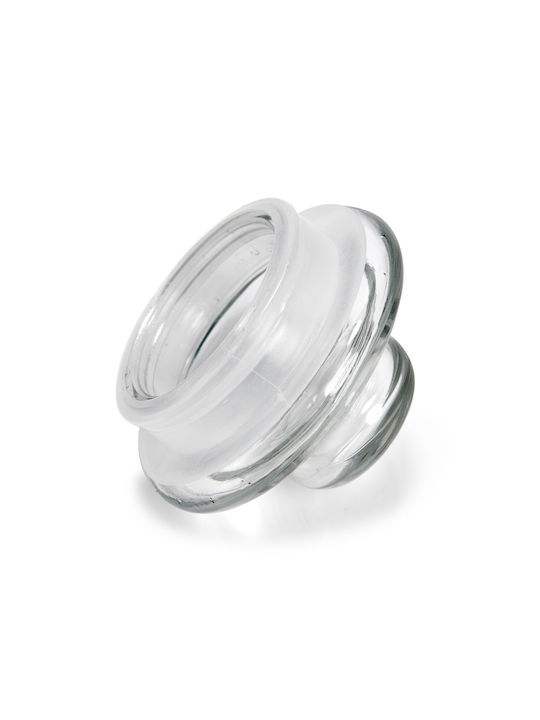 Zeller Vase General Use with Lid Glass Transparent 900ml