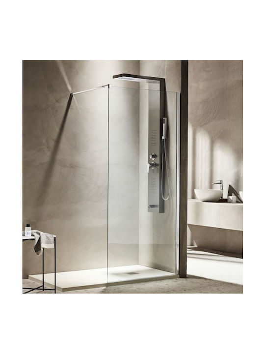Tema Divider de verandă Duș cu Glisare Ușă 90x180cm Chrome