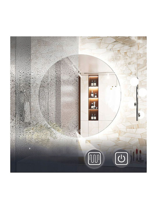 Rea Round Bathroom Mirror Led 60x60cm