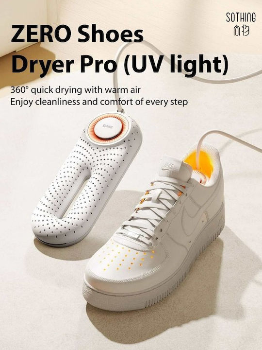Xiaomi Sothing Electric Shoe Dryer Zero Shoes Dryer Pro UV Sterilization 360° Fast Drying 3 Levels Timer 37W White Dshj-s-2