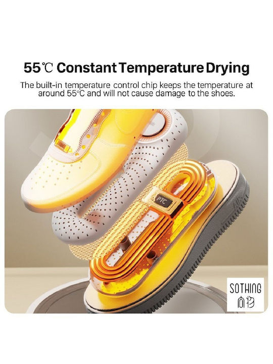 Xiaomi Sothing Electric Shoe Dryer Zero Shoes Dryer Pro UV Sterilization 360° Fast Drying 3 Levels Timer 37W White Dshj-s-2