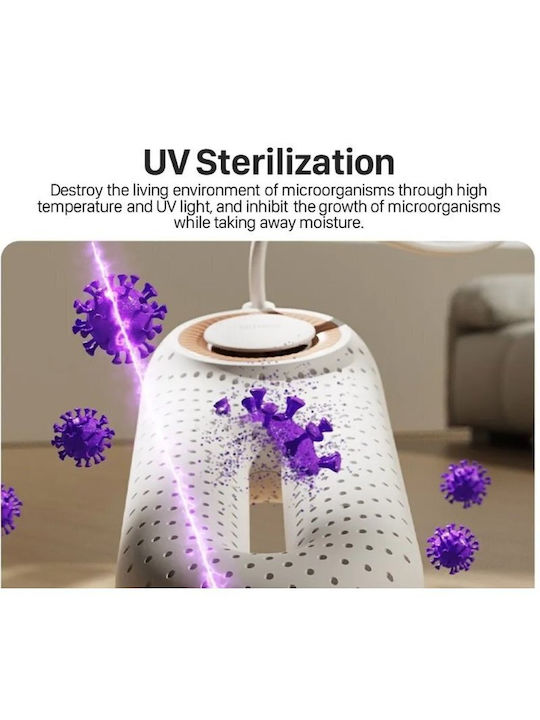 Xiaomi Sothing Electric Shoe Dryer Zero Shoes Dryer Pro UV Sterilization 360° Fast Drying 3 Levels Timer 37W White Dshj-s-2