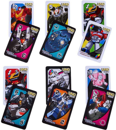 Board Game Transformers UNO Flip! for 2-10 Players 7+ Years Old (EN) Mattel
