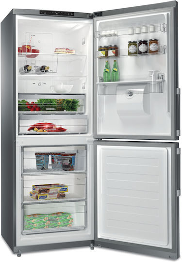 Whirlpool Fridge-Freezer 462lt NoFrost H195.5xW70xD75.5cm Inox WB70I 953 X