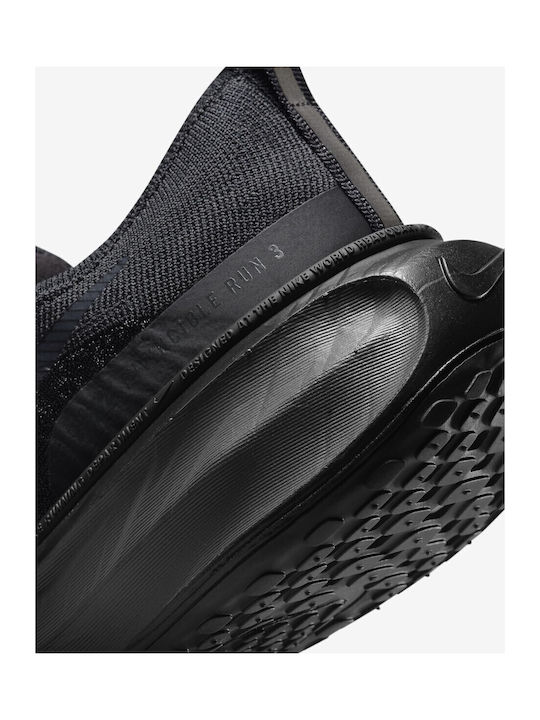 Invincible Run 3 Women's Running Black Sport Shoes