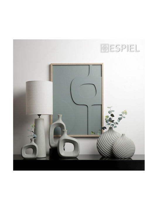 Espiel Decorative Vase Gray 20.7x8.5x21.5cm