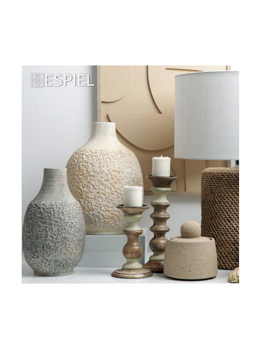 Espiel Decorative Vase Gray 27x27x37cm