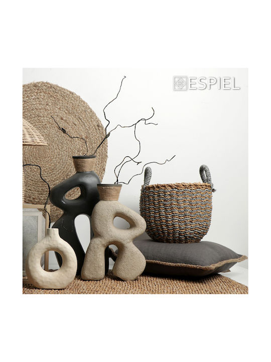 Espiel Decorative Vase Beige 17.5x6x20cm