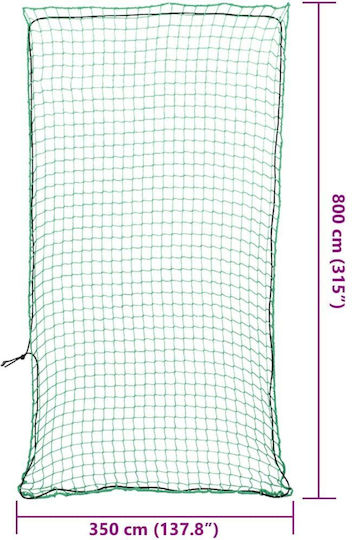 vidaXL Δίχτυ Φορτίου Οχημάτων 800x350cm Πράσινο