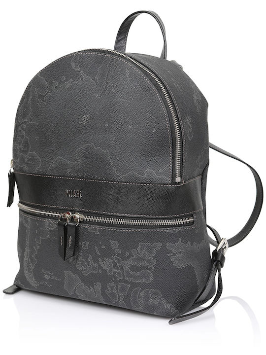 Alviero Martini 1a Classe Leather Women's Bag Backpack Black