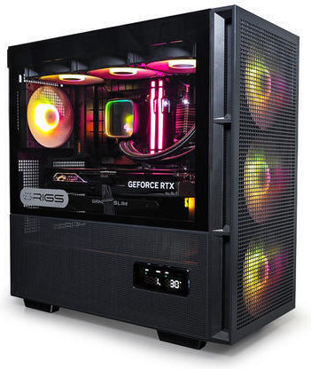 Sirius G:RIGS SIRIUS Lite Гейминг Настолен Компютър Ryzen 5-5600 16GB DDR4 1TB SSD GeForce RTX 3060 Без Операционна Система