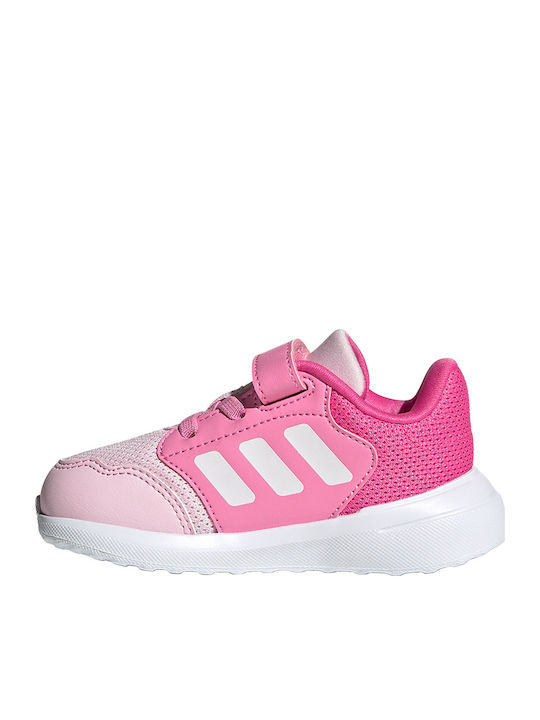 Tensaur Run 3.0 EL Kids Sports Shoes Running with Hoop & Loop Closure Clear Pink / Cloud White / Pulse Magenta