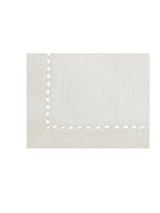 Atmosphera Napkin Cotton Set 4pcs Chambray White 40x40cm