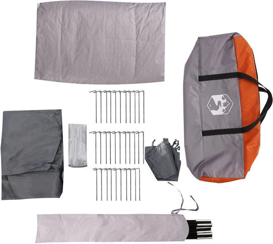 Vidaxl Paravan de Vânt pentru Camping Portocaliu Impermeabil 366x152x152 cm Portocaliu