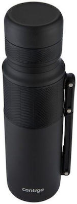 Contigo Thermal Flasche Thermosflasche Rostfreier Stahl Mat Black 1.2lt