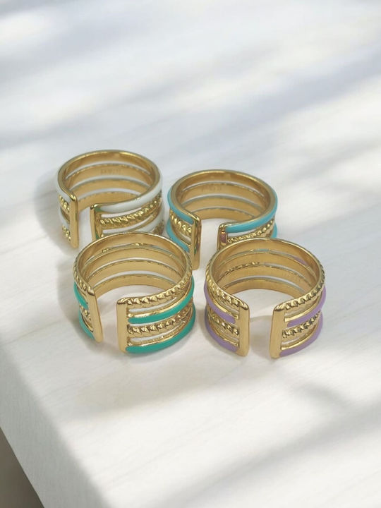 Women's Gold Plated Steel Ring Women's Gold Plated Steel Ring