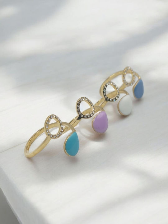 Women's Gold Plated Steel Ring Women's Gold Plated Steel Ring