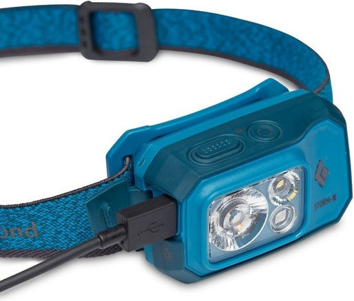 Black Diamond Rechargeable Headlamp LED Storm 450 Blue