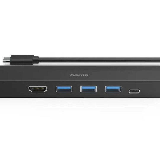 HAMA USB-C Docking Station with HDMI 4K Ethernet Black (00200144)