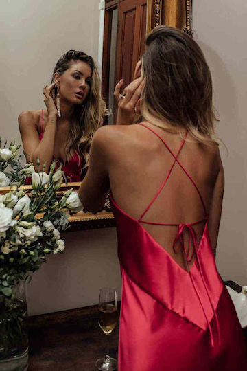Merry See Sexy Φόρεμα Κόκκινο