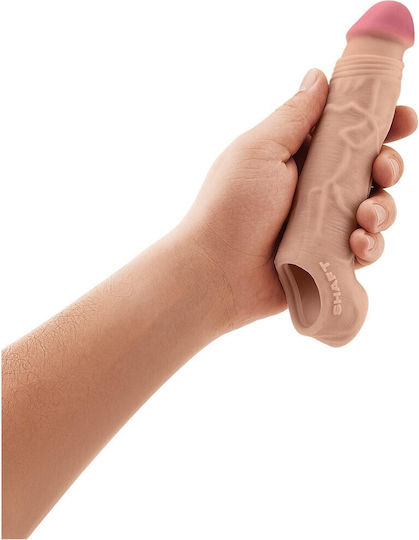 Shaft Προέκταση Πέους με Δόνηση Flesh 20cm