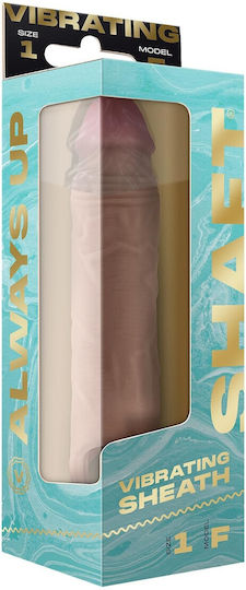 Shaft Προέκταση Πέους με Δόνηση Flesh 20cm