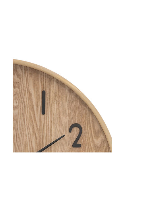 Atmosphera Silent Wall Clock Wooden Black Ø55cm