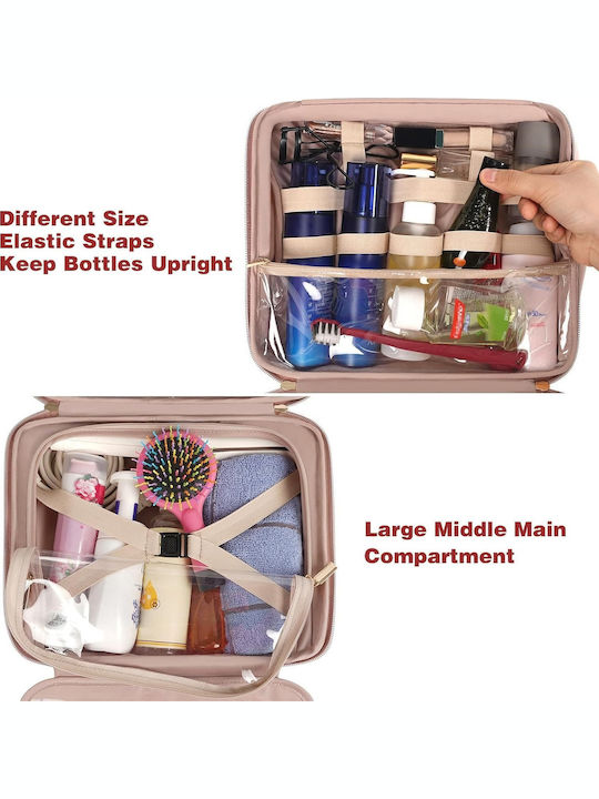 Damen Necessaire in Schwarz Farbe mit Transparenz 23cm