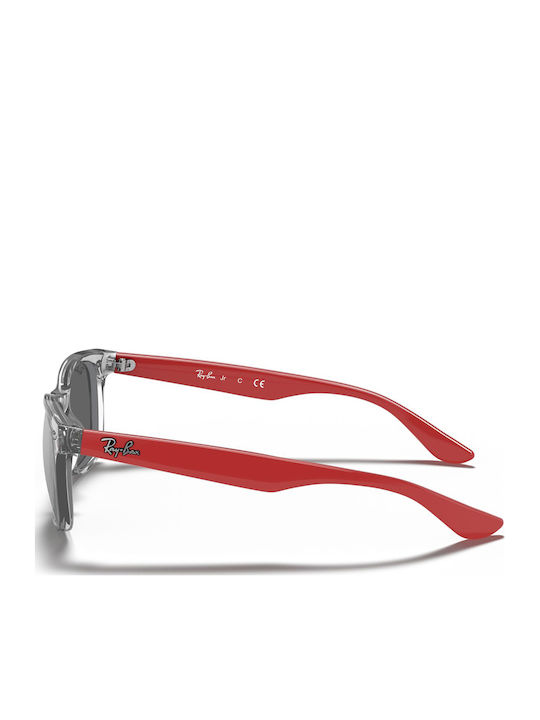 Ray Ban Wayfarer Άθραυστα Τετράγωνα Παιδικά Γυαλιά Ηλίου με Καθρέφτη Φακό Διάφανα