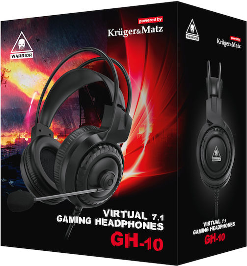 Kruger & Matz Rebel GH-10 Over Ear Gaming Headset με σύνδεση USB