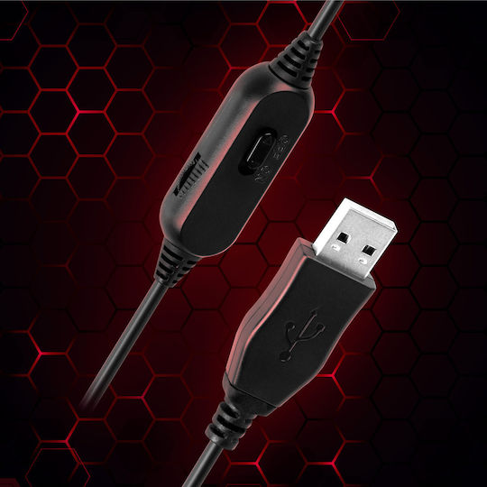 Kruger & Matz Rebel GH-10 Over Ear Gaming Headset με σύνδεση USB