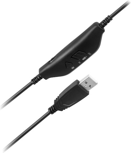 Kruger & Matz GH-50 Надушници Геймърски слушалки с връзка USB Черен