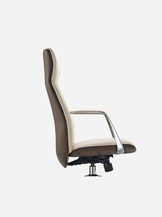 Reclining Office Chair with Fixed Arms White Eureka Ergonomic