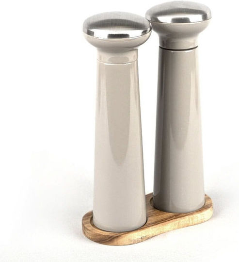Klausberg Set Manual Spice Mills Metallic In Grey Colour 22.5cm 2 Pieces