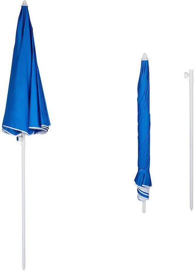 Muhler Folding Beach Umbrella Diameter 1.6m Blue