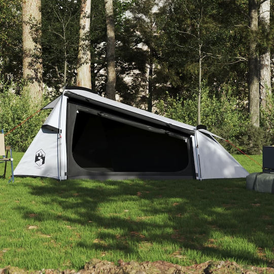 vidaXL Campingzelt Tunnel Weiß für 2 Personen 360x135x105cm