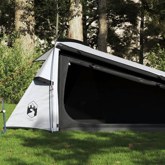 vidaXL Campingzelt Tunnel Weiß für 2 Personen 360x135x105cm