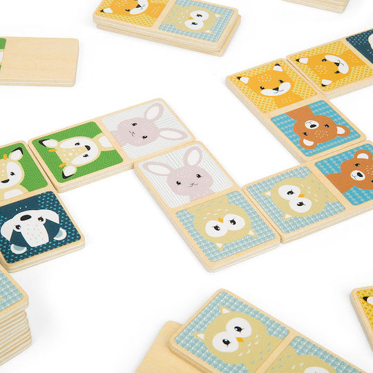 Joc de Societate Dominoes - Forest Animals pentru 2-4 Jucători 2+ Ani Big Jigs