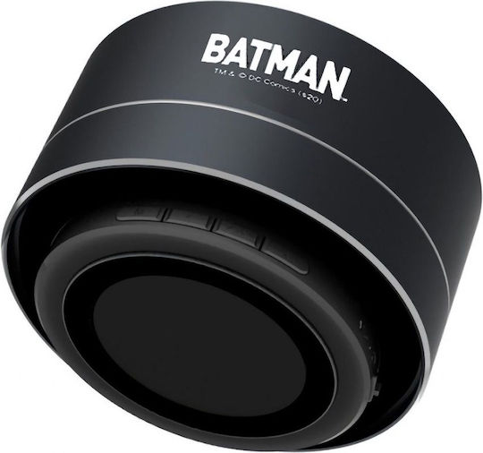 ERT Group Batman Bluetooth-Lautsprecher 3W mit Radio und Akkulaufzeit bis zu 2.5 Stunden Black