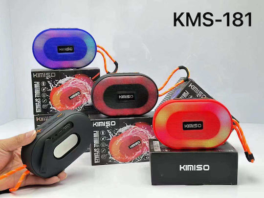 Kimiso KMS-181 Bluetooth Speaker 5W with Radio and Battery Life up to 5 hours Blue