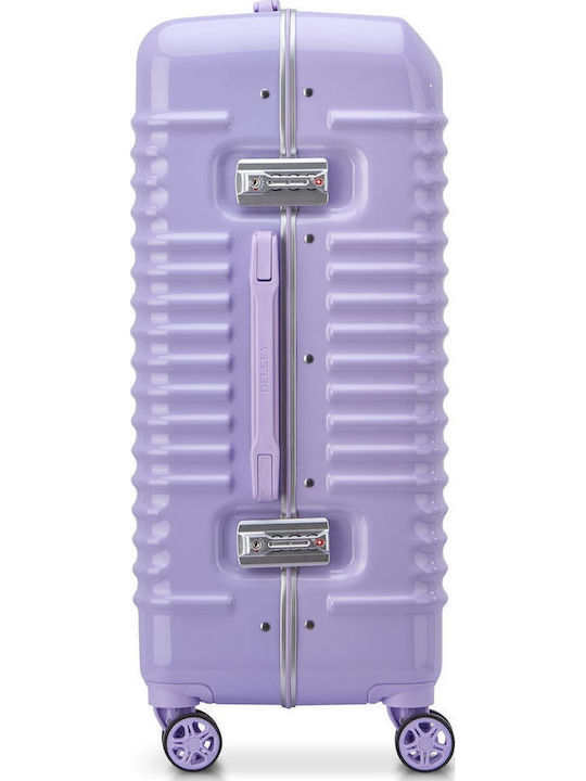 Delsey Bastille 2.0 Μεσαία Βαλίτσα Ταξιδίου Σκληρή Lavender με 4 Ρόδες Ύψους 65εκ.