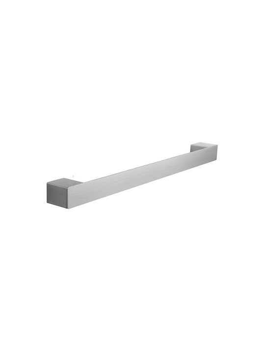 Kapitan Ράγα Μπάνιου Μονή Επιτοίχια με Βίδες ​40x40cm Inox Γκρι