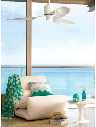 Lucci Air Climate IV Ceiling Fan 132cm with Light and Remote Control White