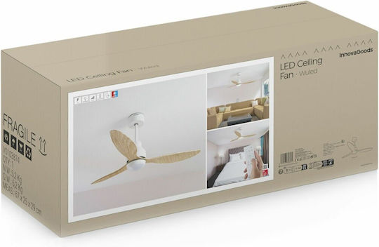 InnovaGoods Wuled 132cm με Φως Καφέ